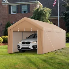 Portable Garage Tent Carport with Galvanized Steel Frame