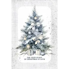 The True Spirit Of Christmas Christmas Wood Plaque with Easel and Hook Wall Tabletop Art - 4 inches x 6 inches