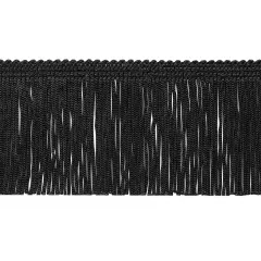 20 Yards of 2" Chainette Fringe Trim | 20 yard cut Black