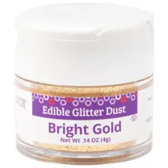 Edible Glitter Dust, 4g Bright gold