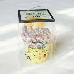 Kitcheniva Women Socks Soft Fluffy Cozy Casual Winter CUPCAKE Yellow