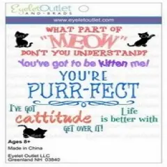 Eyelet Outlet Cling Cat Stamps