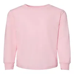 BELLA + CANVAS&reg; Toddler Jersey Long Sleeve Tee Pink