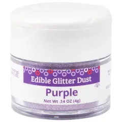 Edible Glitter Dust, 4g Purple
