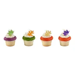 Autumn Leaves Foil DecoPics&reg; Cupcake Decoration, 12ct