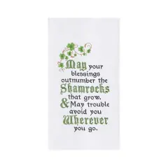 Outnumber The Shamrocks Flour Sack Kitchen Dishtowel
