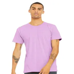 BELLA + CANVAS&reg; Crewneck Short Sleeve CVC Jersey Tees Heather prism lilac