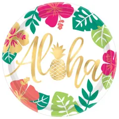 Aloha Metallic 10.5" Round Plates