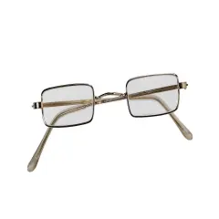 Forum Novelties Square Novelty Glasses, Metallic, One Size