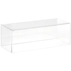Plymor Clear Acrylic Display Case with No Base (Mirror Back), 9" W x 3.5" D x 3" H