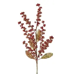 28" Beaded and Glittered Berry Spray &ndash; Elegant Christmas D&eacute;cor Accent