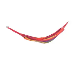 Northlight Wide Striped Woven Cotton Brazilian Hammock - 76" x 39.5" - Multi-Color Red