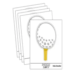 Golf Ball on Tee Waterproof Vinyl Phone Tablet Laptop Water Bottle Sticker Set - 5 Pack