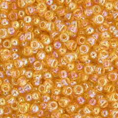 Miyuki 250g Transparent Round Seed Beads, 11/0 Lt Topaz AB #251