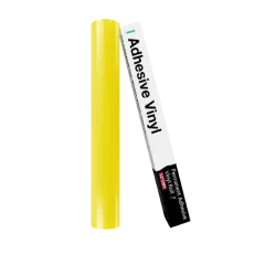 Kitcheniva 12"x10' Adhesive Permanent Vinyl DIY Craft Glossy & Matte Glossy lemon yellow