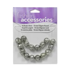 6 Packs of Filigree Metal Beads Pack of 16