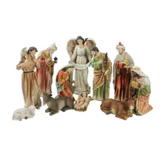 Northlight Vibrantly Colored Traditional Christmas Nativity Figurine Set - 15.5" Multi