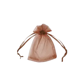 Kitcheniva 3"x4" Organza Gift Candy Sheer Bags DIY Pouches 100 Pcs Coffee