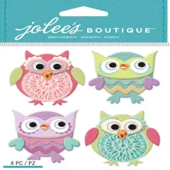 Jolee's Boutique Cutesy Owls Dimensional Stickers