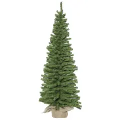 Vickerman 36" Unlit Pine Artificial Christmas Tree - 221 Tips -Burlap base Green