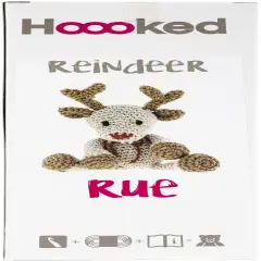 Hoooked Amigurumi DIY Kit W/Eco Barbante Yarn-Reindeer Rue