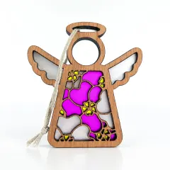 3.5" (H) Primrose Ornament - Handcrafted in Texas - Mother's Angels&reg; Christmas Angel Wings Figurine