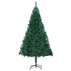 8ft Artificial Christmas Tree with Thick Branches Green