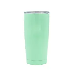 Kitcheniva Double Walled Stainless Steel Tumbler With Resistant Lid 20 oz Green