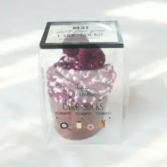 Kitcheniva Women Socks Soft Fluffy Cozy Casual Winter CUPCAKE Purple