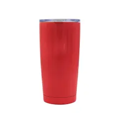 Kitcheniva Double Walled Stainless Steel Tumbler With Resistant Lid 20 oz Red