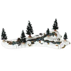 Lemax&copy; General Products Accessory&trade;: Mill Stream Fork Landscaping, Set of 10