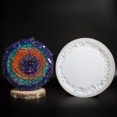 Handmade Colossal Crystal Edge Silicone Mold