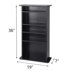 Multimedia Storage Cabinet DVD Rack Book Shelf Organizer.