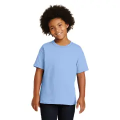 RADYAN&reg; Youth Crew Neck Short Sleeve T-Shirt Light blue