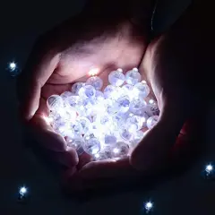 100 Pieces Mini Round LED Ball Lamp Balloon Light,Long Standby Time Ball Balloon Lights for Paper Lantern Balloon Light Party Wedding Decoration，Party Birthday,Festival Decorative Lights(White)&hellip;