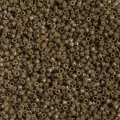 Miyuki Delica 50g Opaque Glass Beads, 11/0 Olive (DB0657)