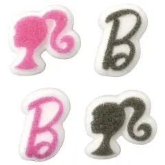 Barbie&trade; B and Silhouette Dec-Ons&reg; Decorations 12ct