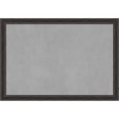 Rustic Pine Narrow Wood Framed Magnetic Board Rustic Pine Brown