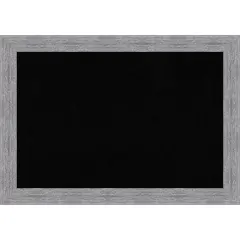 Bark Rustic Framed Corkboard, Black Cork