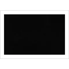 Wedge White Framed Corkboard, Black Cork