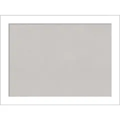 Wedge White Framed Corkboard, Grey Cork