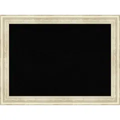 Country White Wash Wood Framed Corkboard, Black Cork