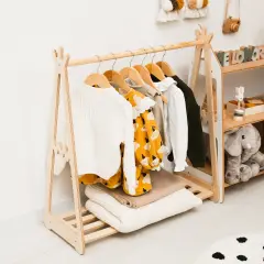 Montessori Clothes Rack, Toddler Wardrobe, Nursery Furniture