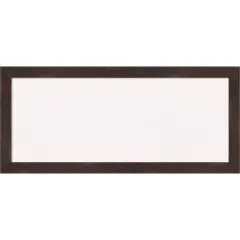 Fresco Wood Framed Corkboard, White Cork Dark Walnut