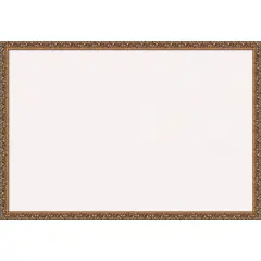 Antique Bronze Wood Framed Corkboard, White Cork