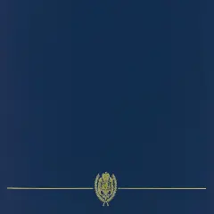 Great Papers! Classic Certificate Cover with Gold Foil Crest, Navy, 12" x 9.375"(folded) with Die-Cuts for 8.5" x 11" Documents, 5 Count