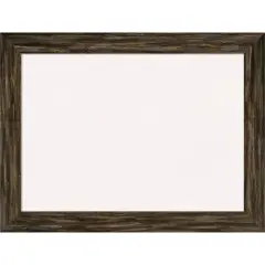 Fencepost Narrow Wood Framed Corkboard, White Cork Brown