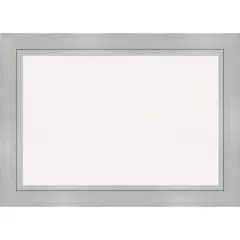 Romano Silver Wood Framed Corkboard, White Cork