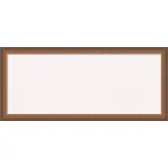 Two Tone Wood Framed Corkboard, White Cork Bronze Copper