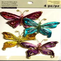 Recollections Butterflies Dimensional Sticker Embellishments